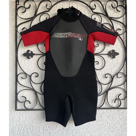 O’Neil 1 Piece Wet Suit - Boys Size 4 - Red/Black